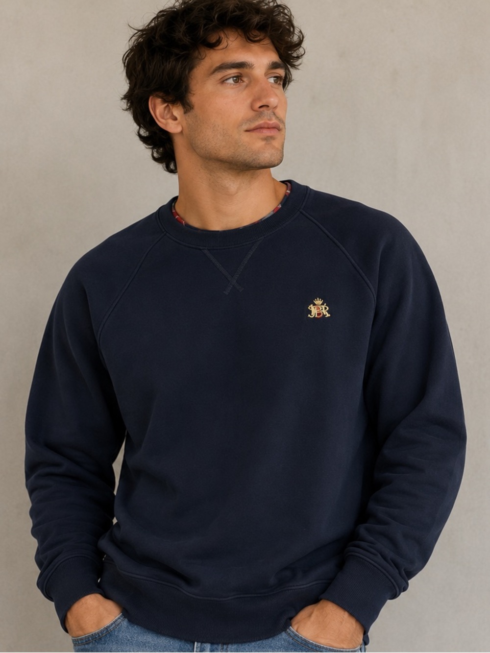 Baracuta | Men's Logo Crewneck Sweatshirt | Size Large
